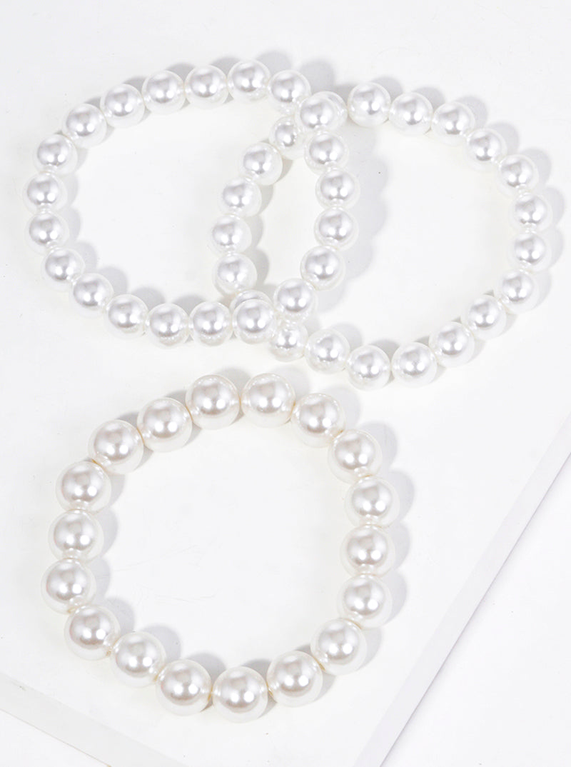 10 And 12mm Ball Bead Stretch Stackable Bracelet