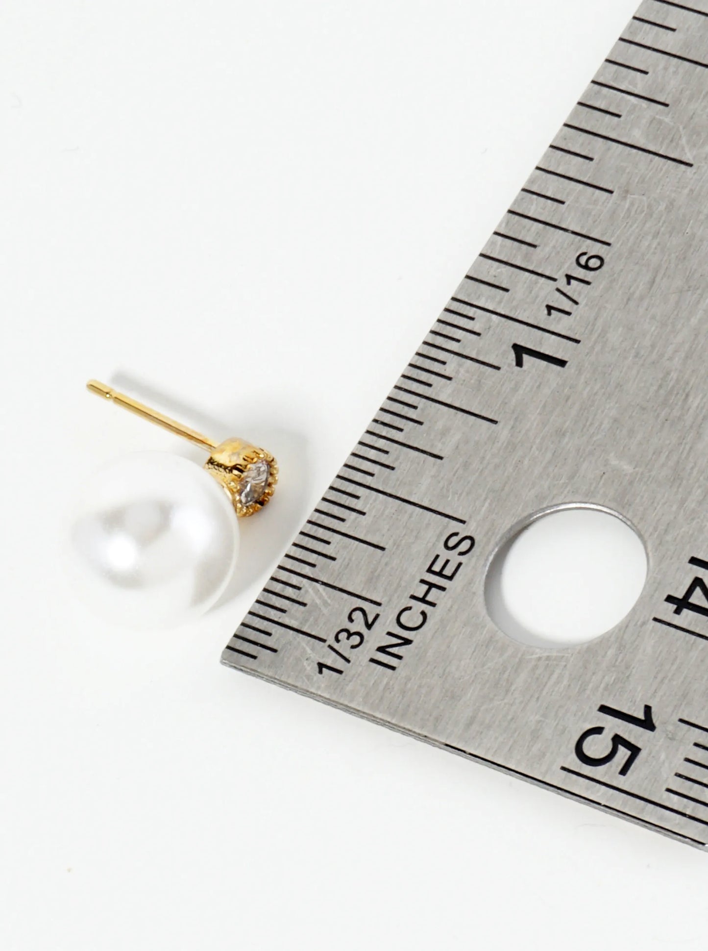 10mm Pearl Drop 14K-Gold-Dipped Post Earrings