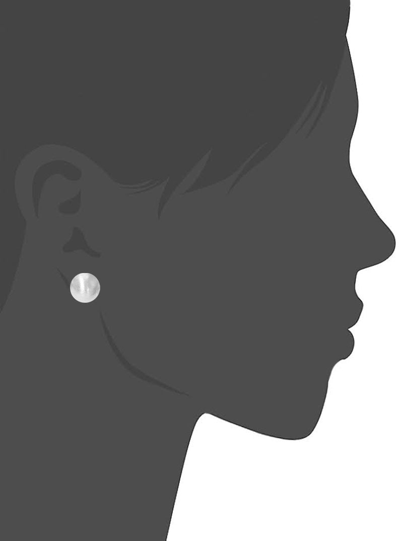 10mm Plated Resin Ball Bead Post Stud Earrings