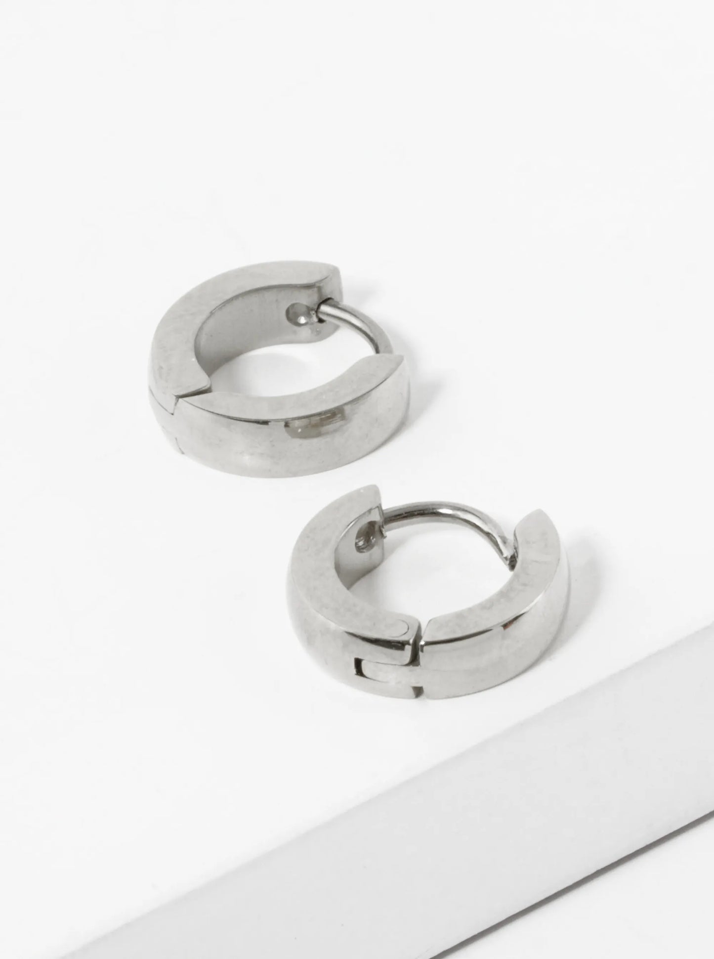 10mm Stainless Steel Huggie Hoop Earrings