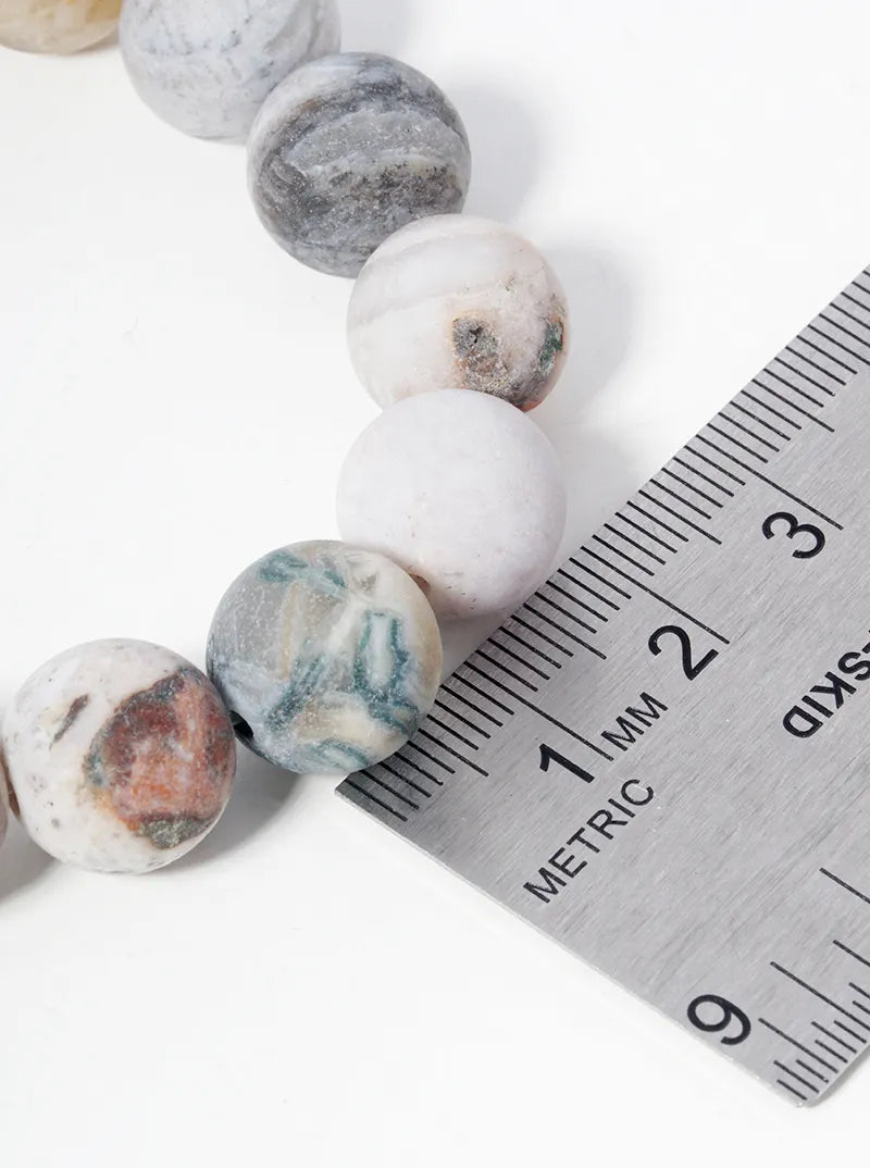 12mm Semiprecious Stone Stretch Bracelet