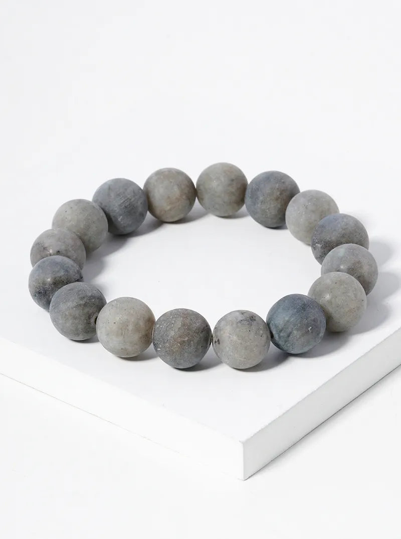 12mm Semiprecious Stone Stretch Bracelet