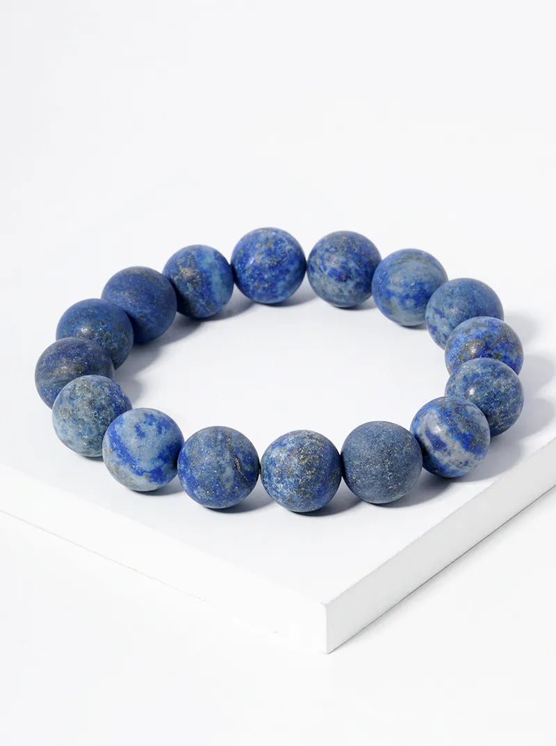 12mm Semiprecious Stone Stretch Bracelet