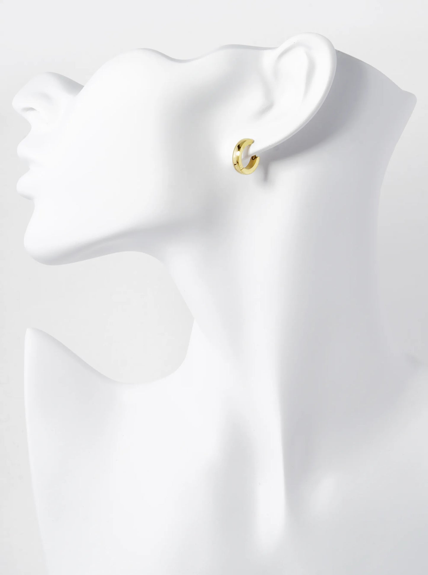 12mm Stainless Steel Huggie Hoop Earrings
