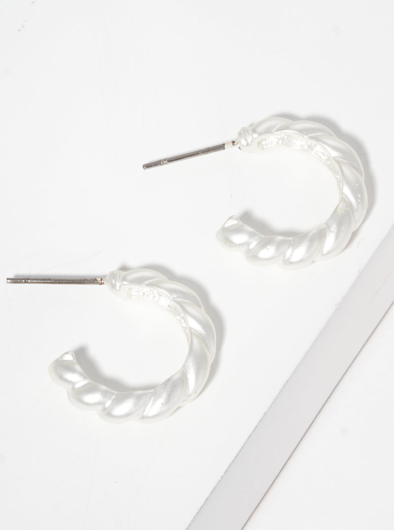 13mm Metal Ropelike Dainty Hoop Earrings