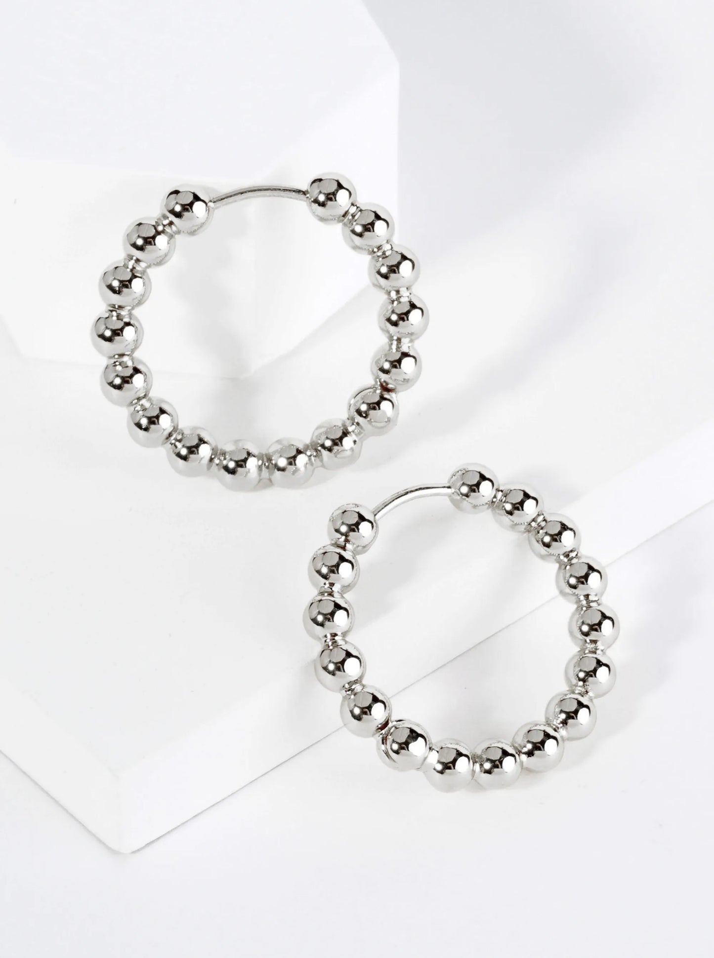 14K Gold Dipped 20mm Brass Ball Hoop Earrings