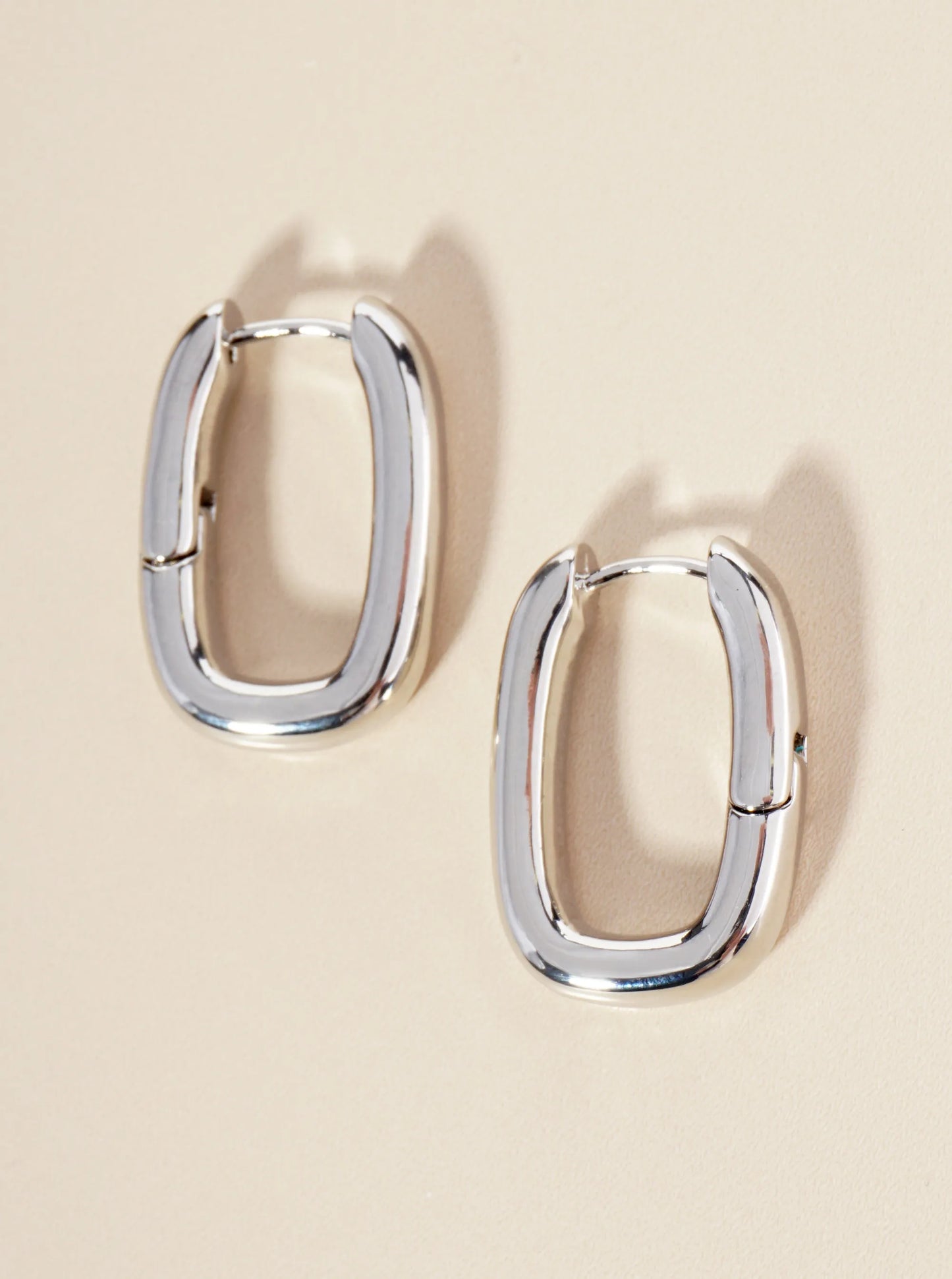 14K Gold Dipped 20mm Brass Huggie Hoop Earrings