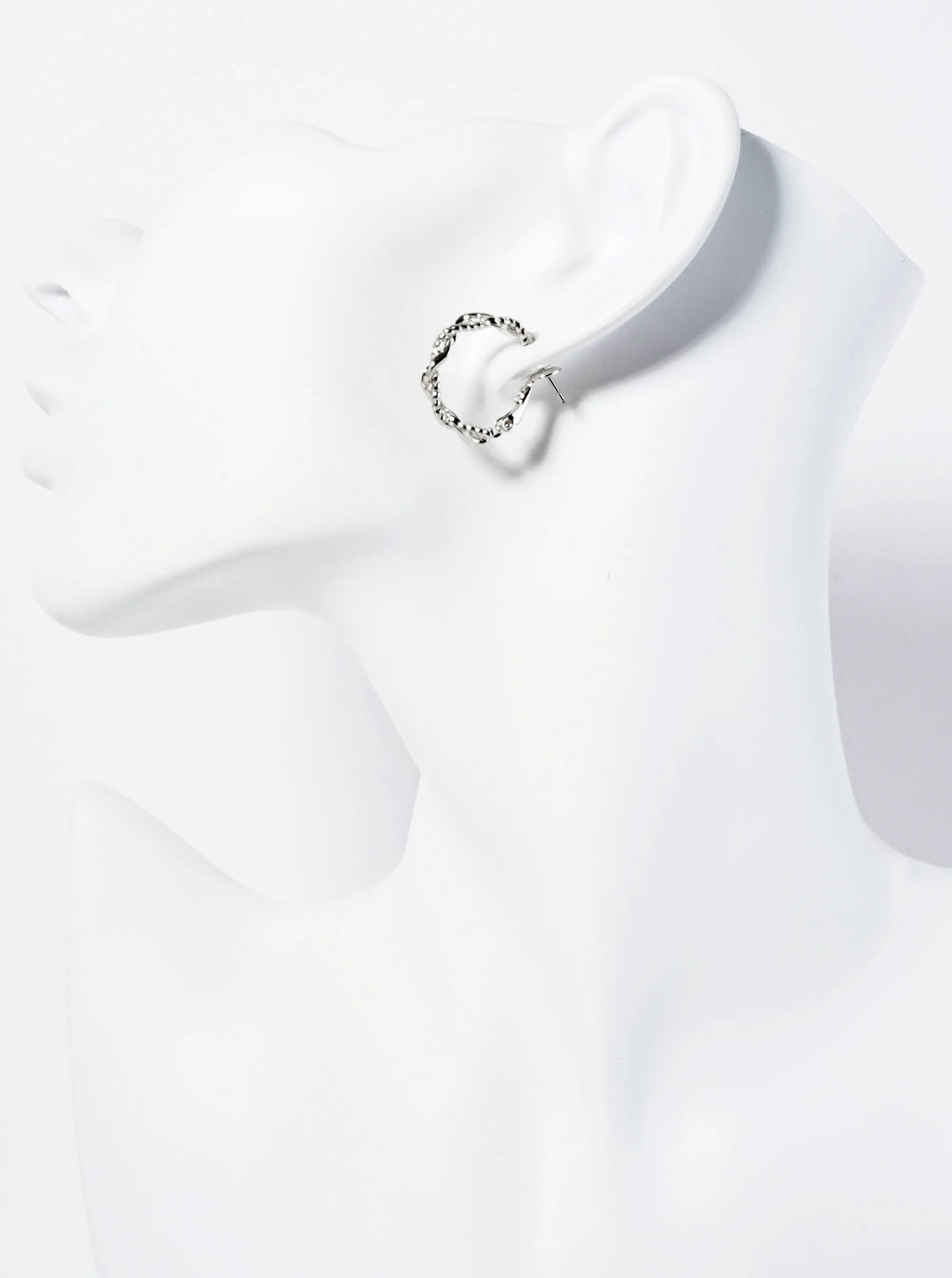 14K-Gold-Dipped 20mm Twist Latch-Back Hoop Earrings