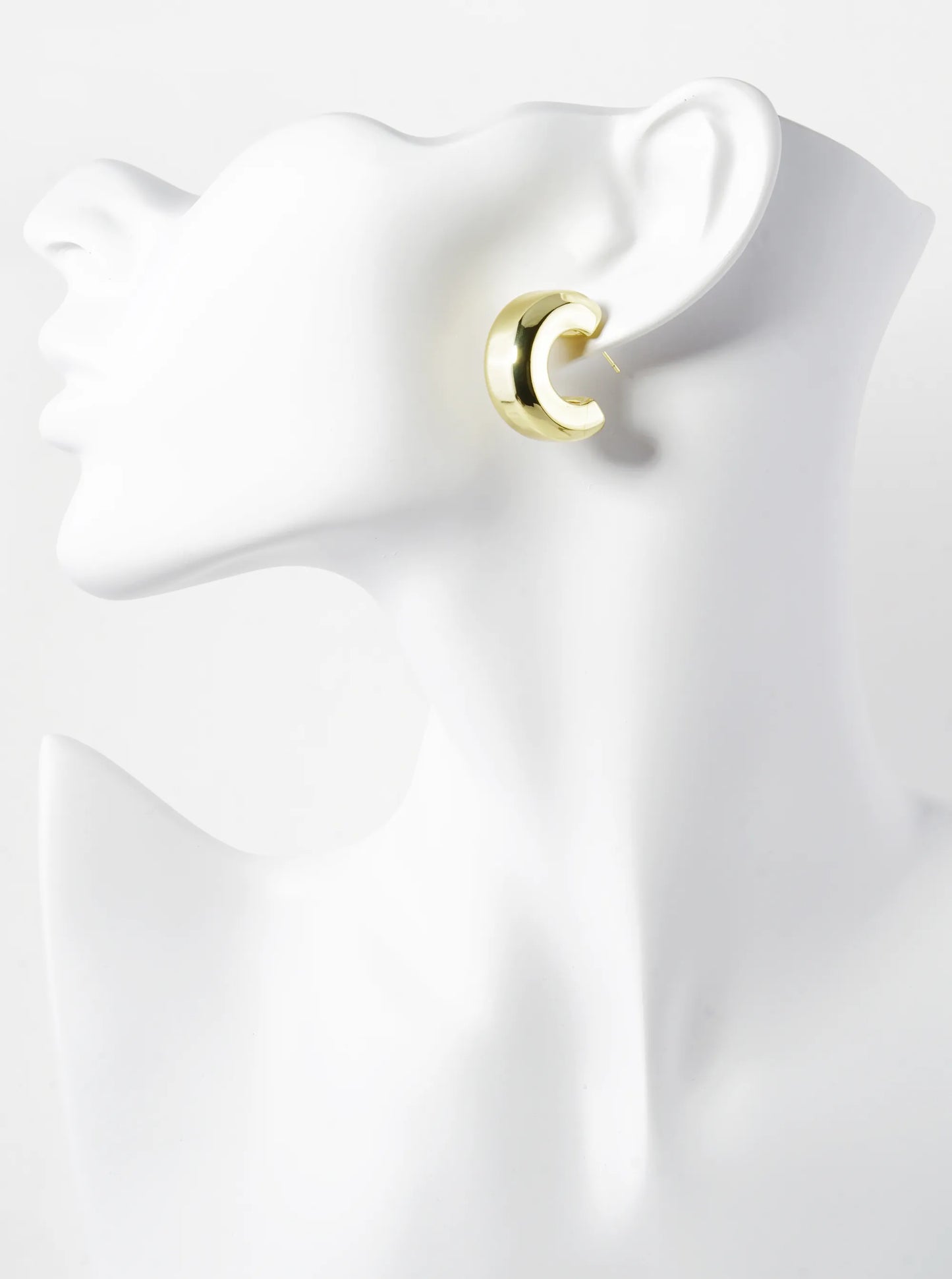 14K Gold Dipped 25mm Bold Open Hoop Earrings