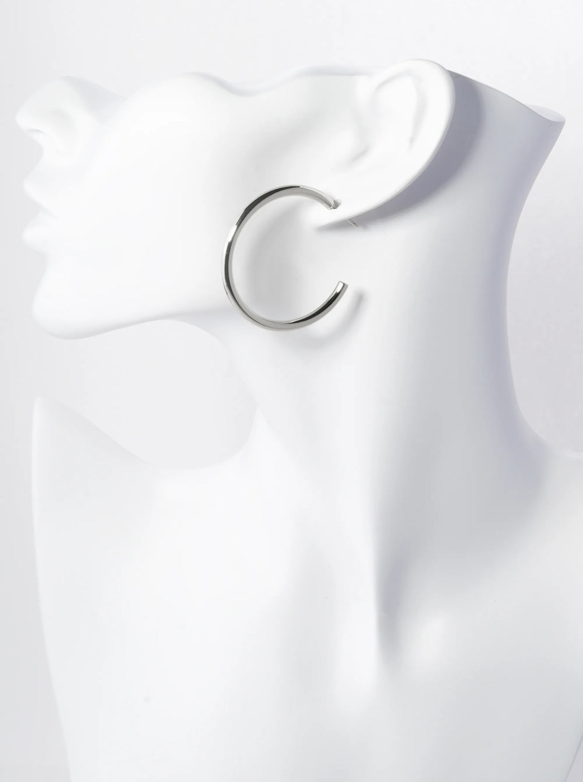 14K Gold Dipped 40mm Brass Open Hoop Earrings