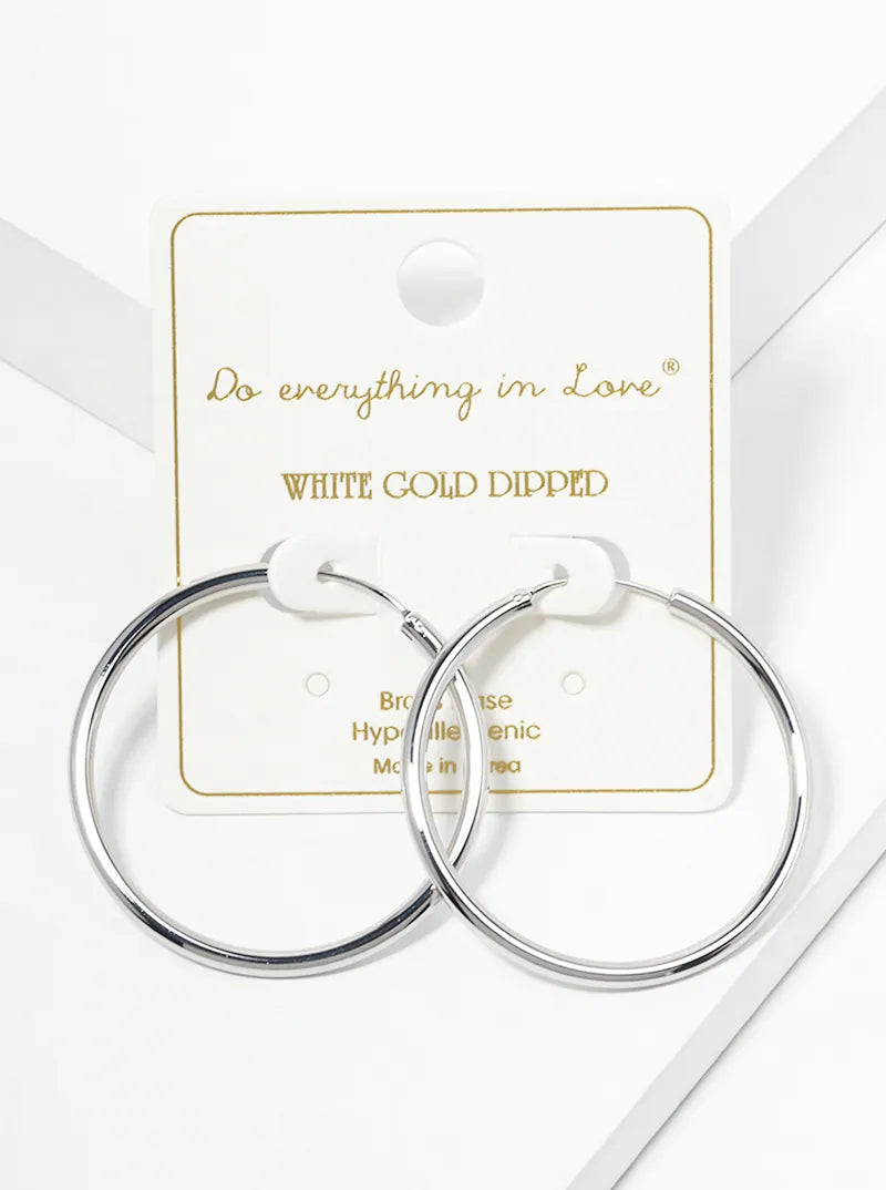 14K-Gold-Dipped 40mm Endless Hoop Earrings