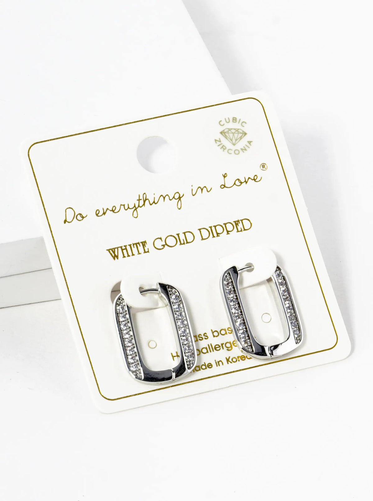 14K Gold Dipped CZ Pave 20mm Huggie Hoop Earrings