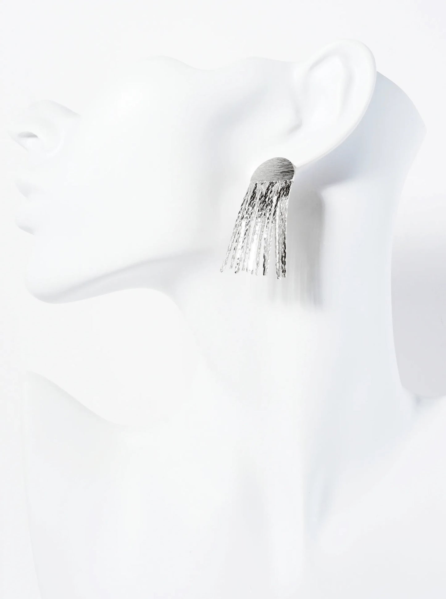 14K-Gold-Dipped Chain Drop Geometric Drop Earrings