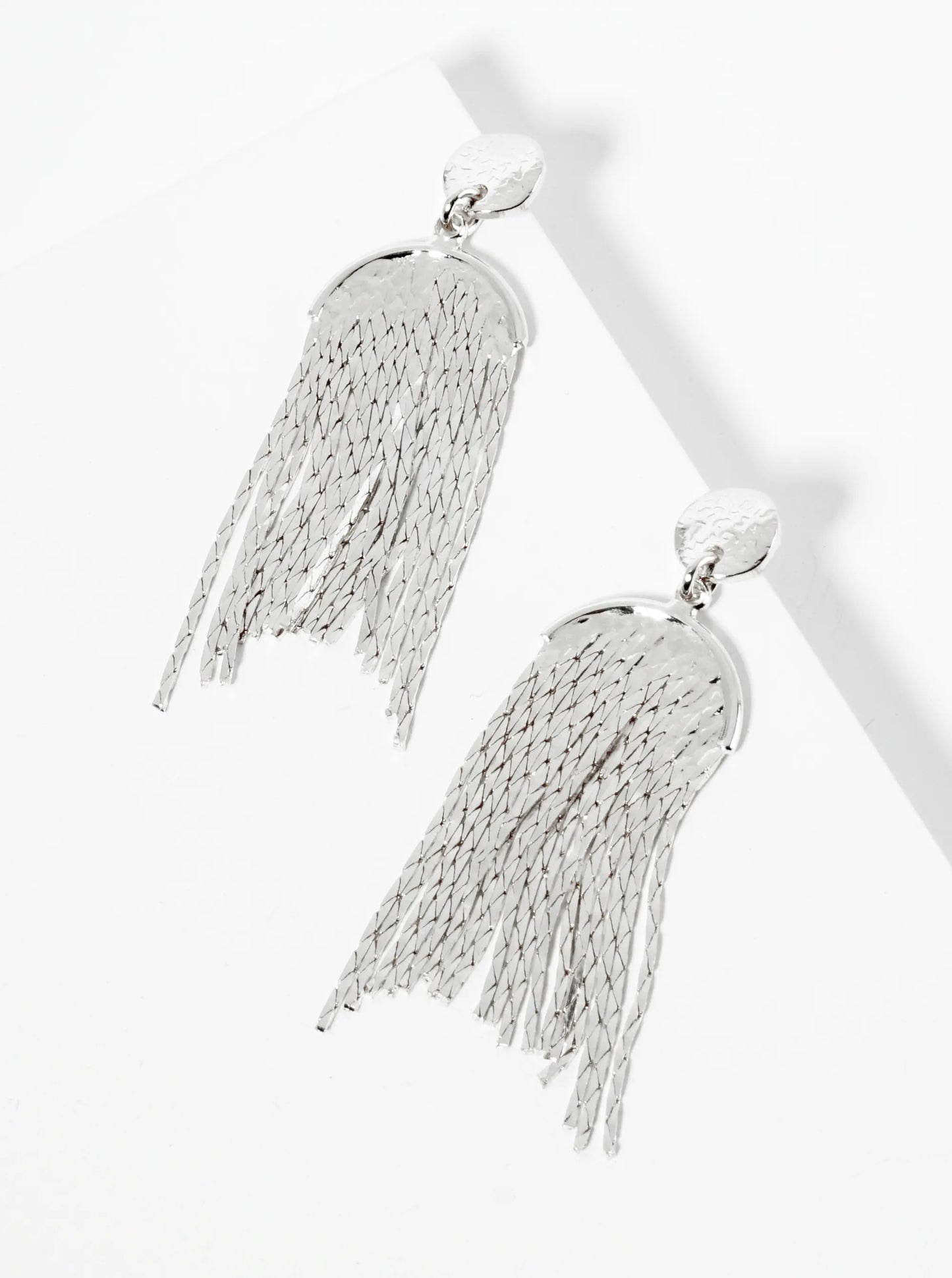 14K-Gold-Dipped Chain-Link Geometric Drop Post Earrings
