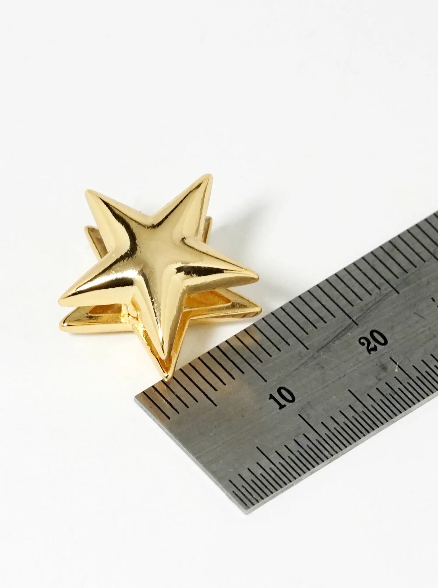 14K Gold Dipped Star Huggie Hoop Earrings