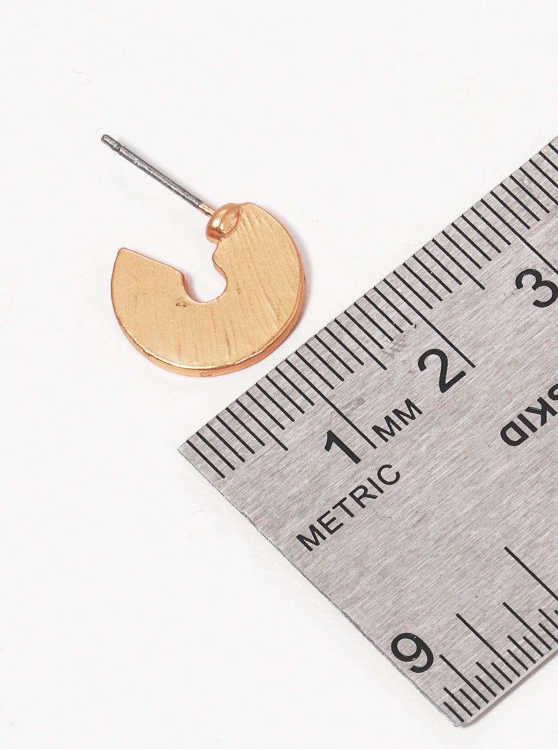 50MM GEOMETRIC SQUARE POLISHED METAL HOOP EARRINGS