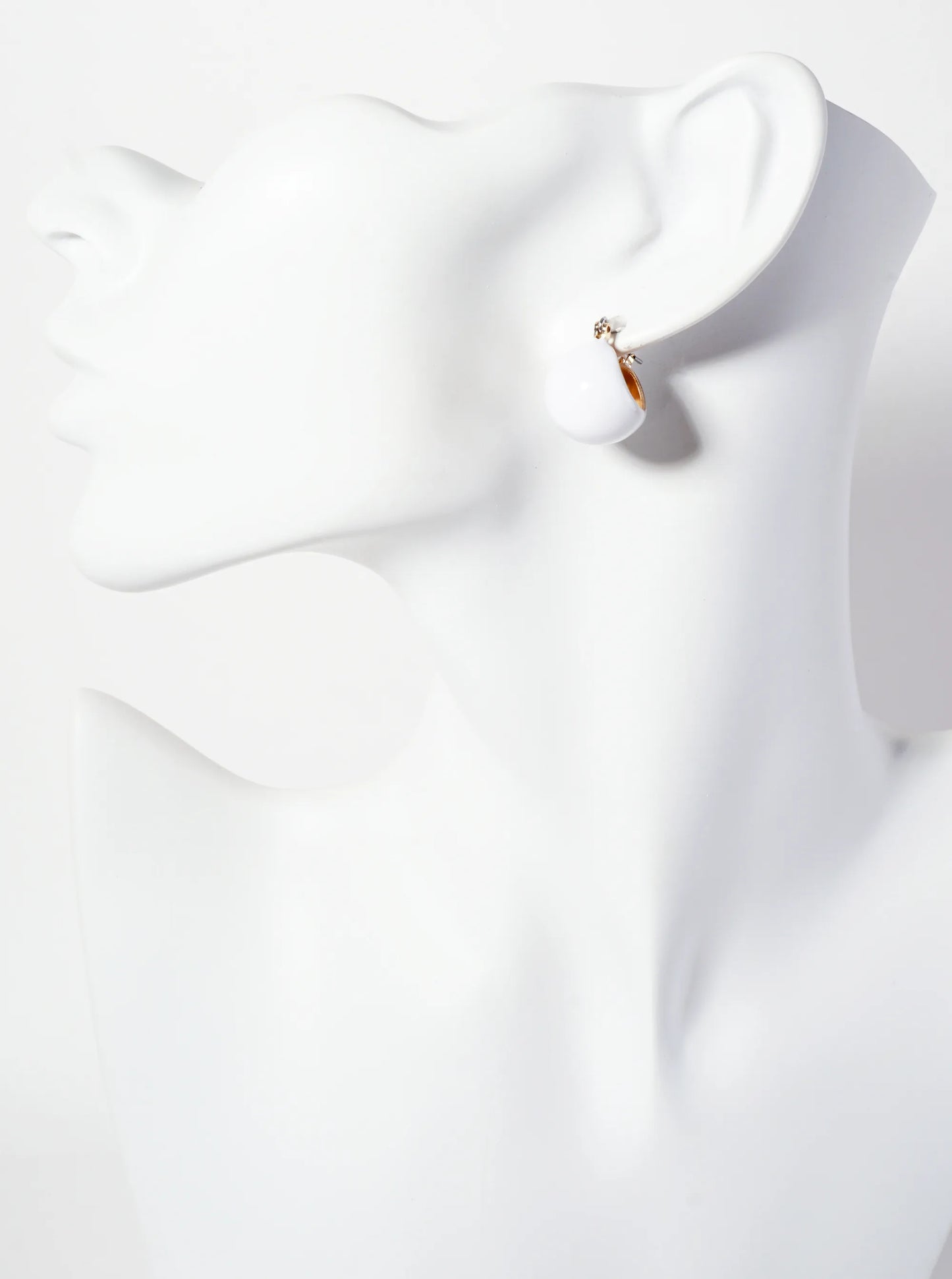 15mm Sphere Enamel Huggie Hoop Earrings