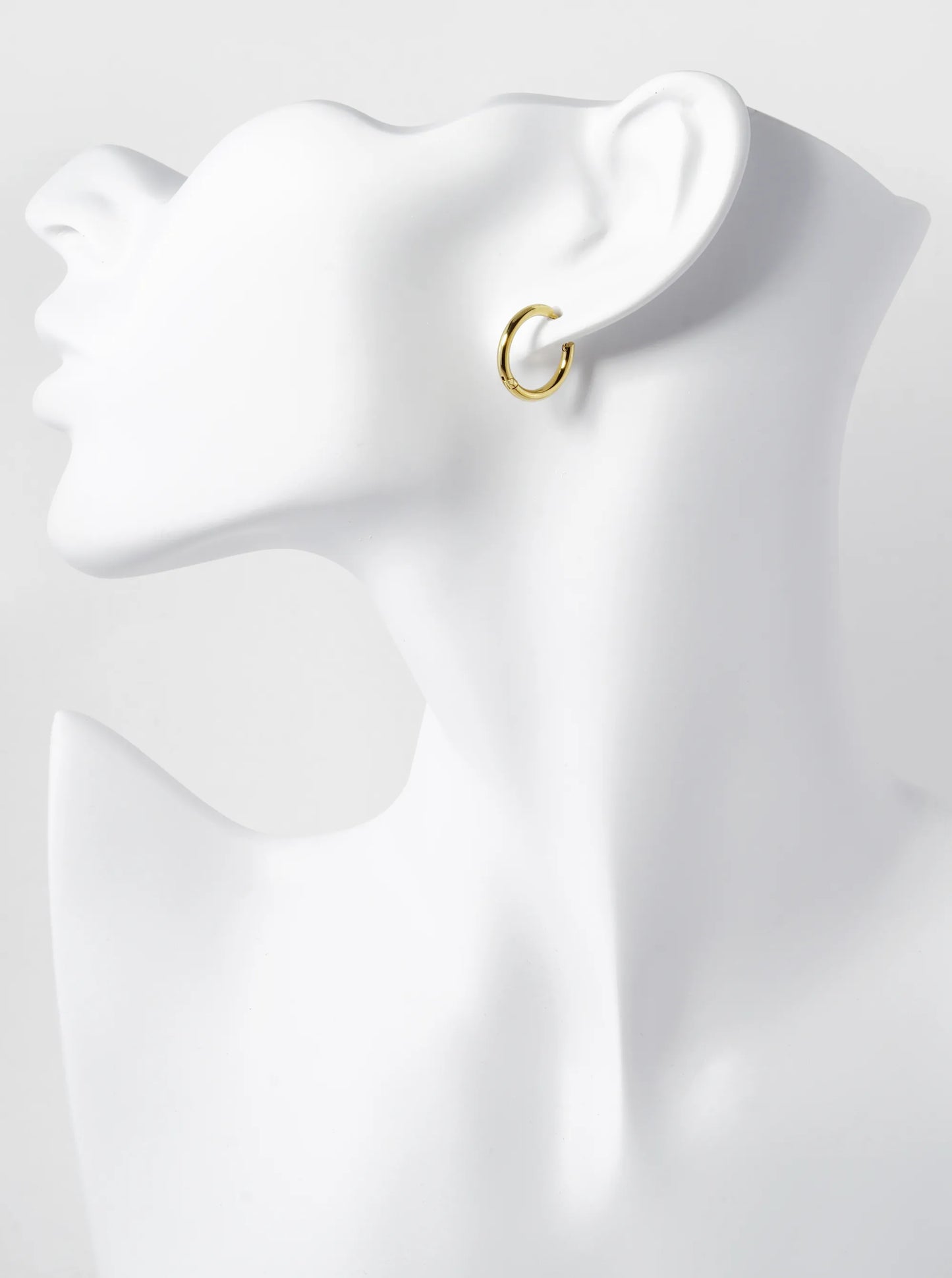 15mm Stainless Steel Huggie Hoop Earrings