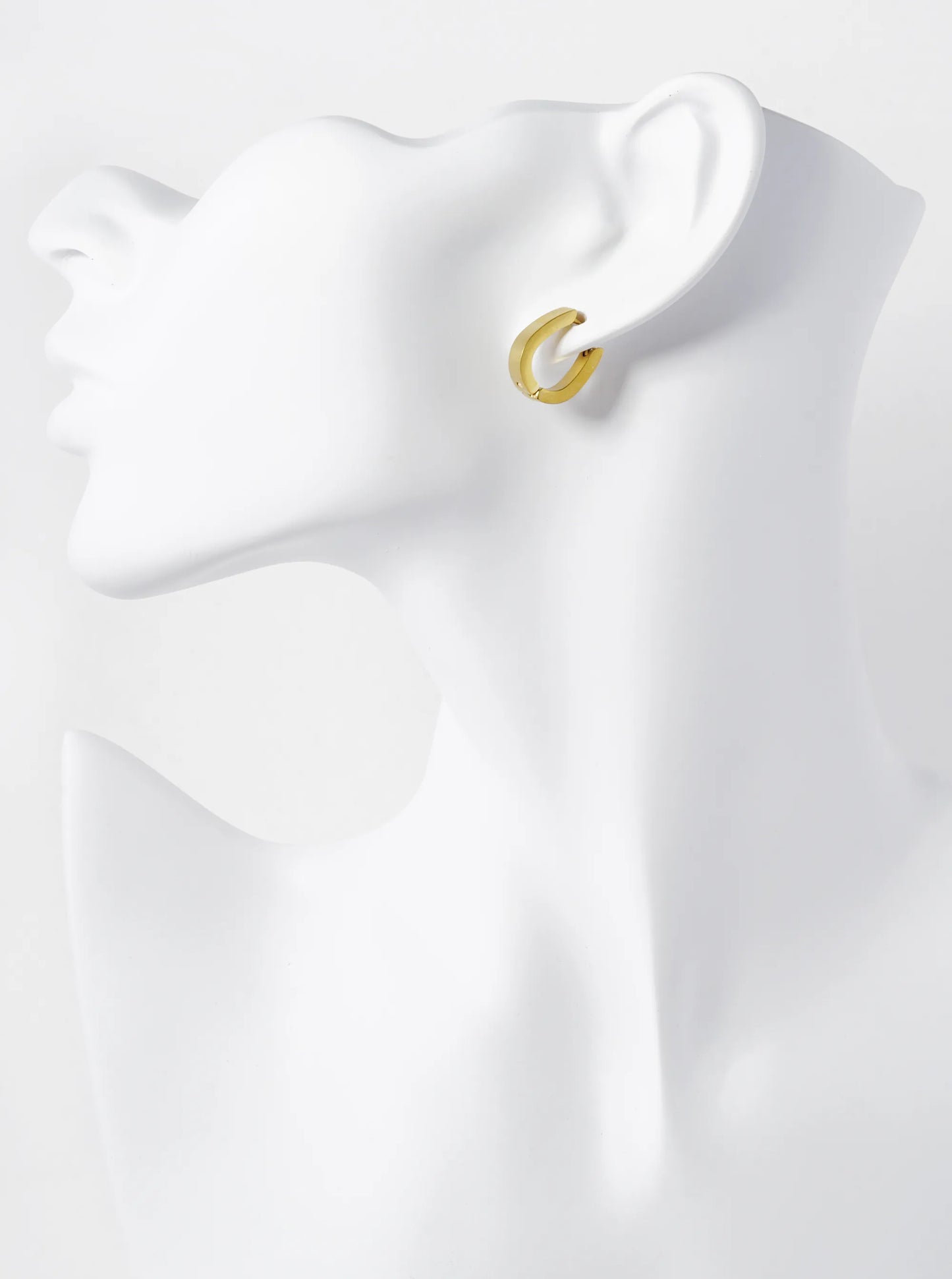 15mm Stainless Steel Huggie Hoop Earrings