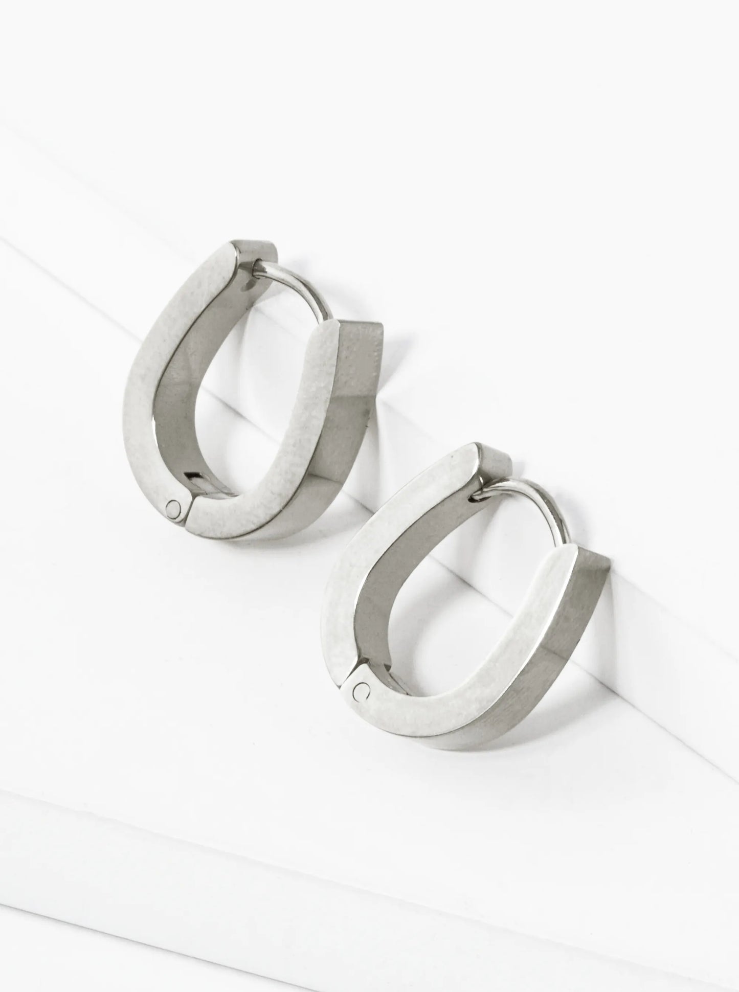 15mm Stainless Steel Huggie Hoop Earrings
