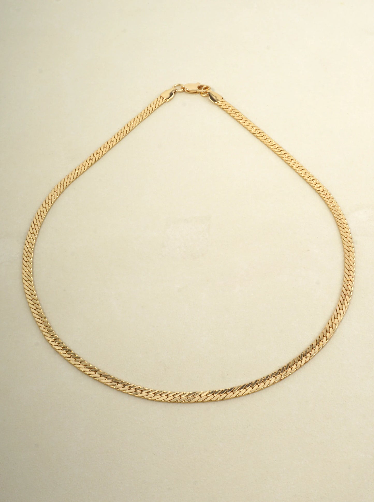 18 Inch Classic Herringbone Chain Necklace