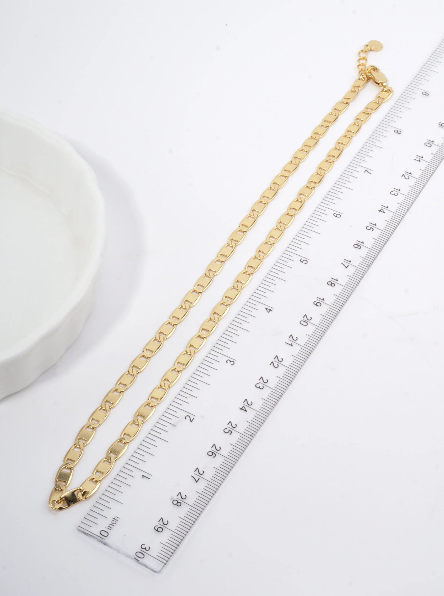 18 Inch Polished Artistic Horseshoe Chain Necklace