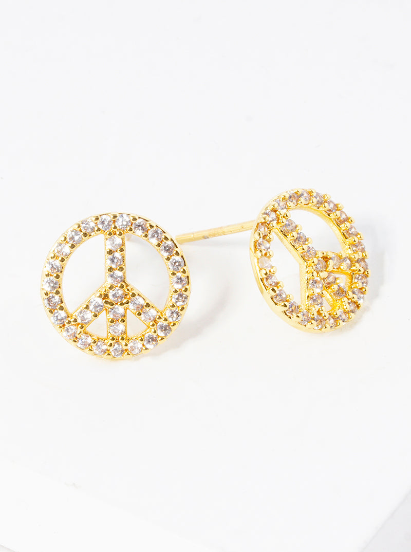 White Gold Dipped 15mm CZ Pave Rhombus Post Stud Earrings