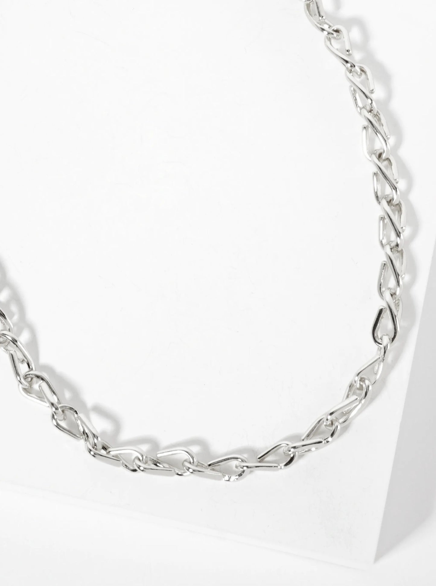 18K-Gold-Dipped 15mm Polished Brass Chain Necklace