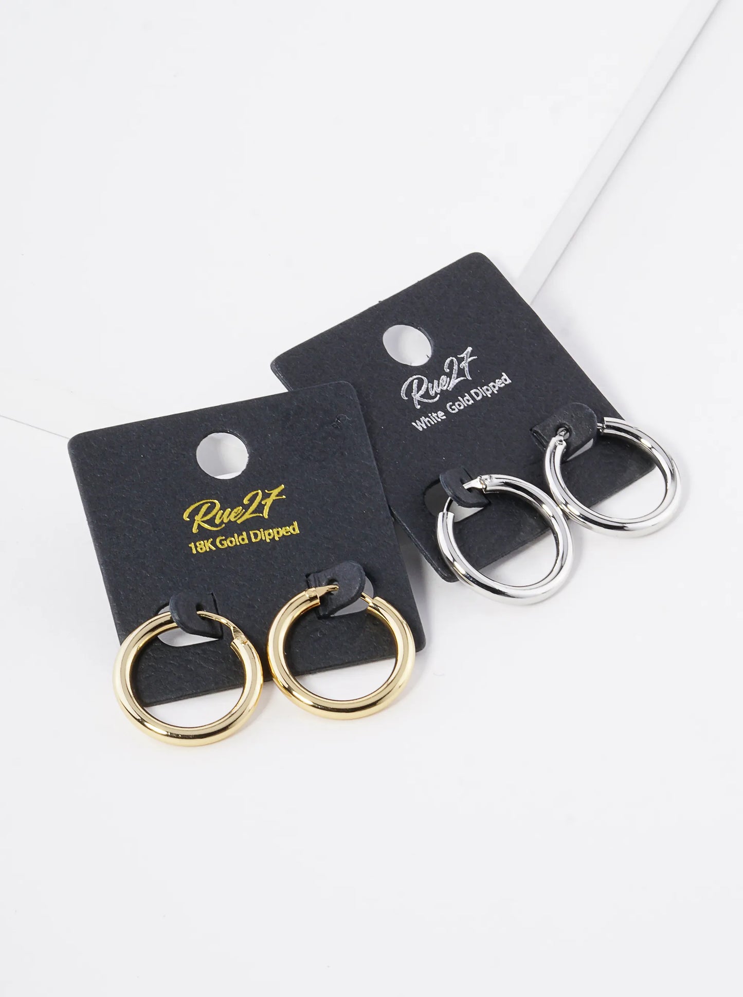 18K Gold Dipped 20mm Brass Infinite Hoop Earrings