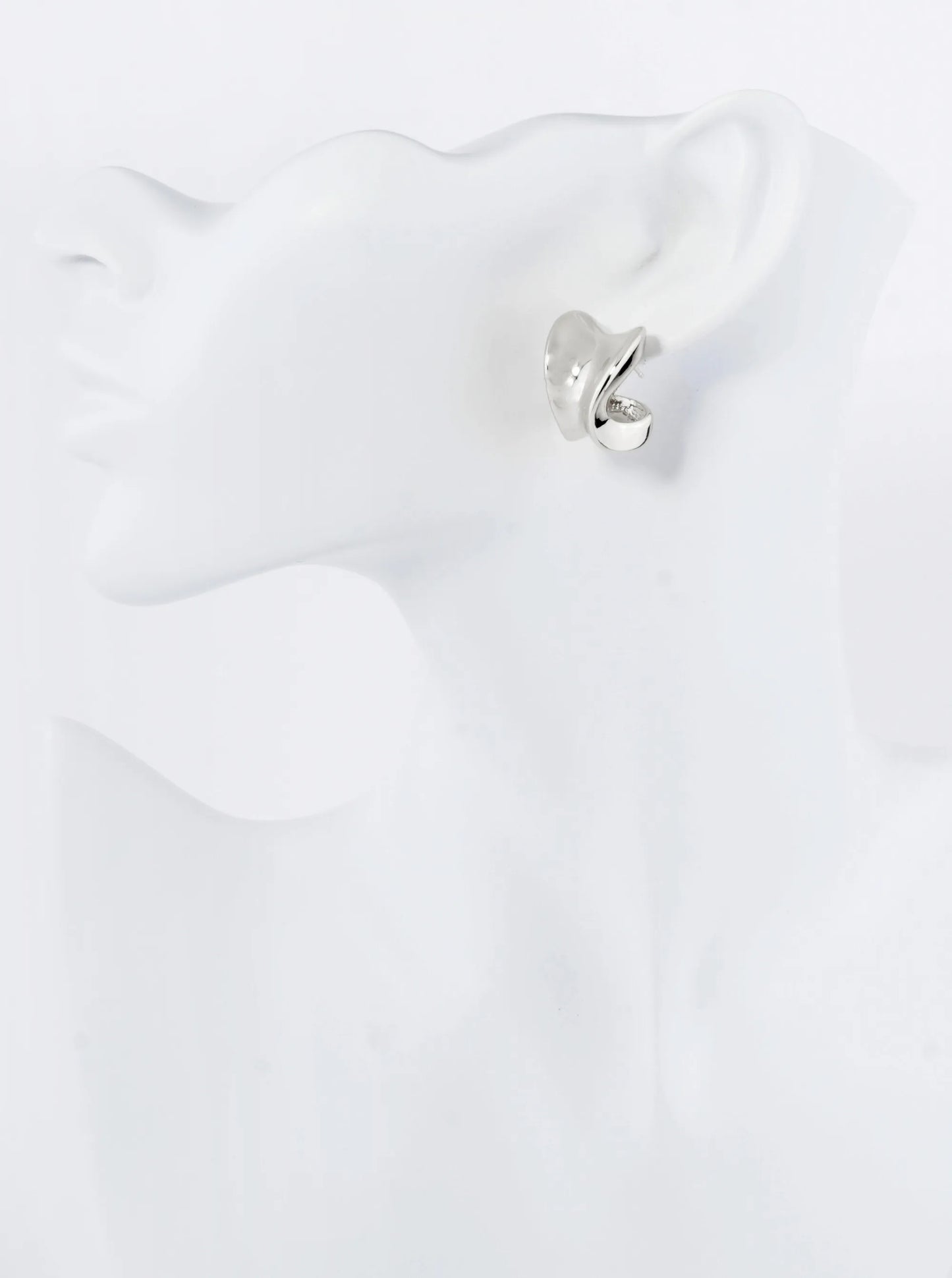18K Gold Dipped 20mm Chunky Organic Tapered Hoop Earrings