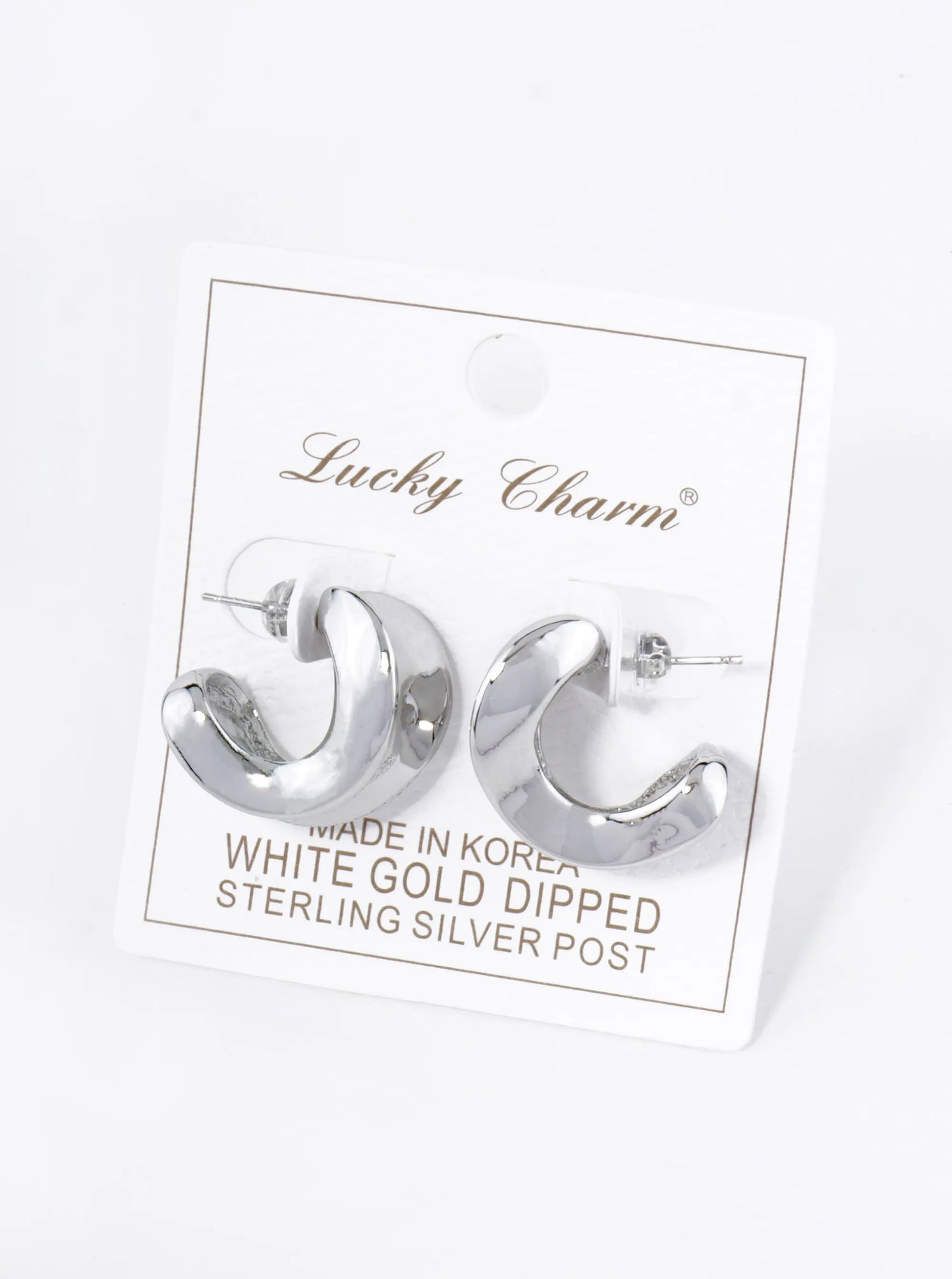 18K Gold Dipped 20mm Chunky Organic Tapered Hoop Earrings
