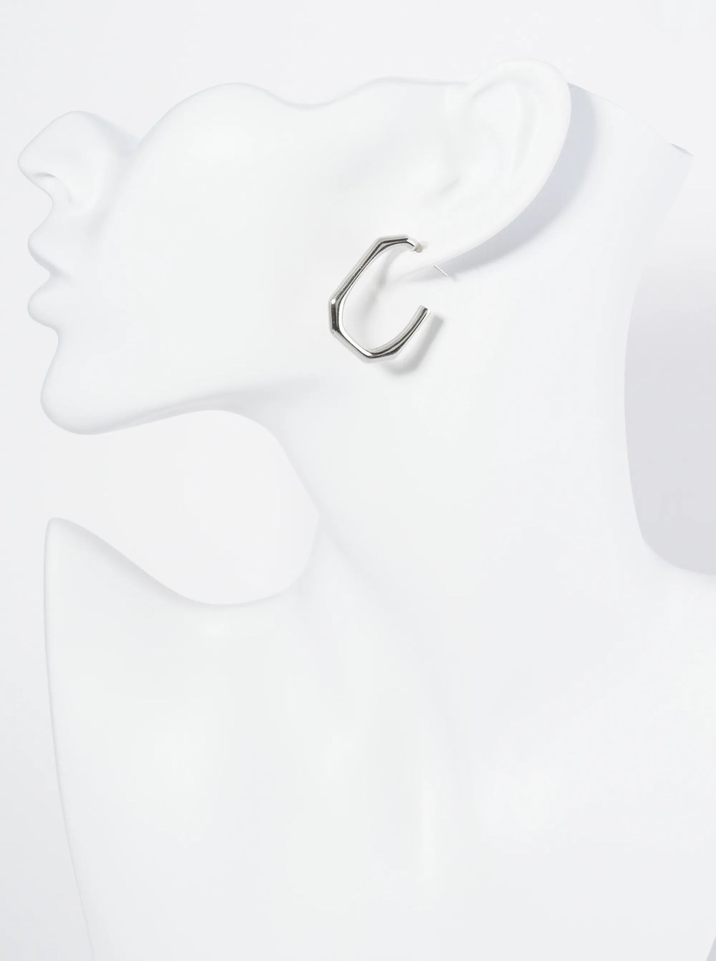 18K Gold Dipped 25mm Octagon Hoop Earrings