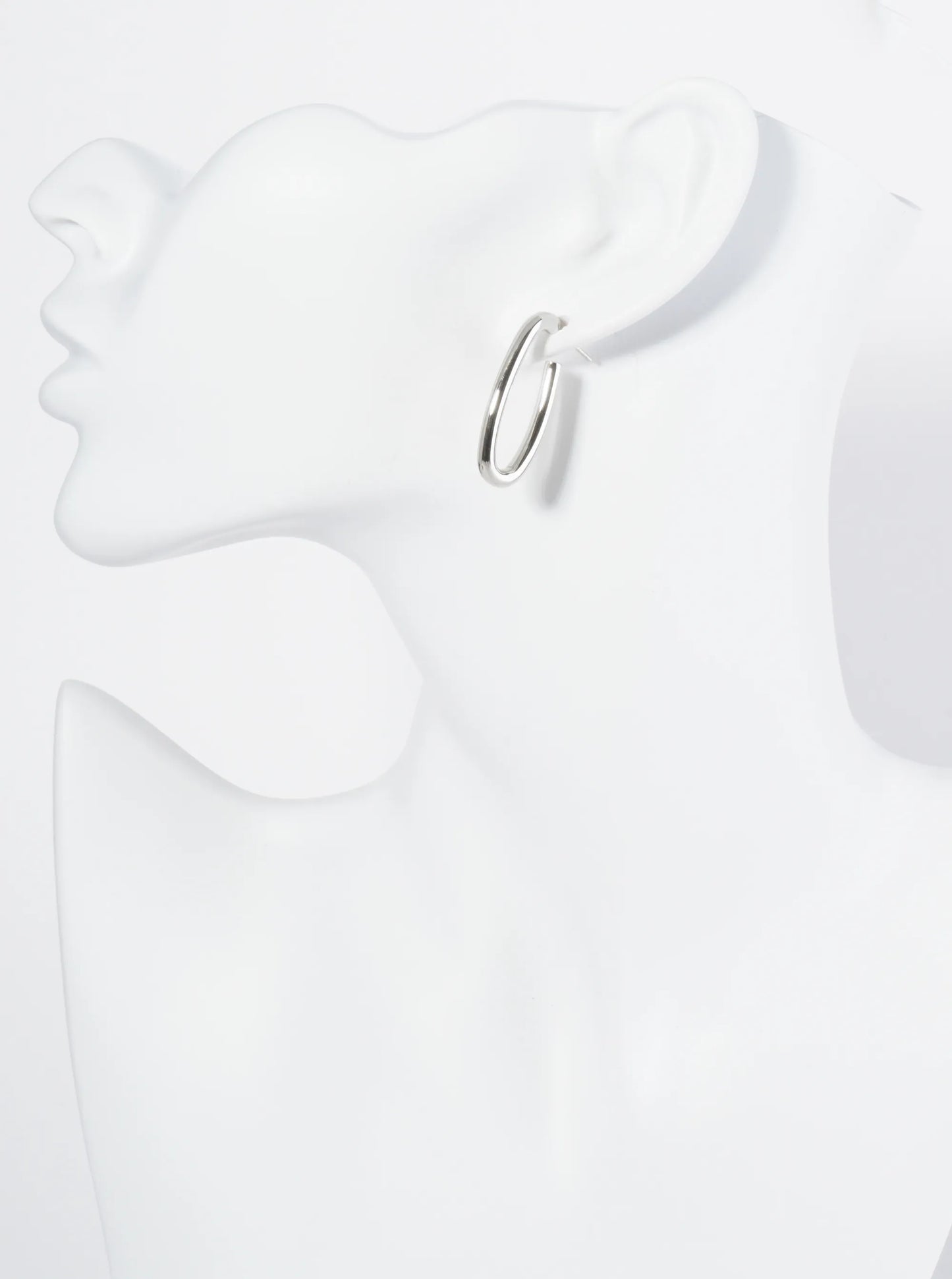 18K Gold Dipped 30mm Oval Hoop Earrings