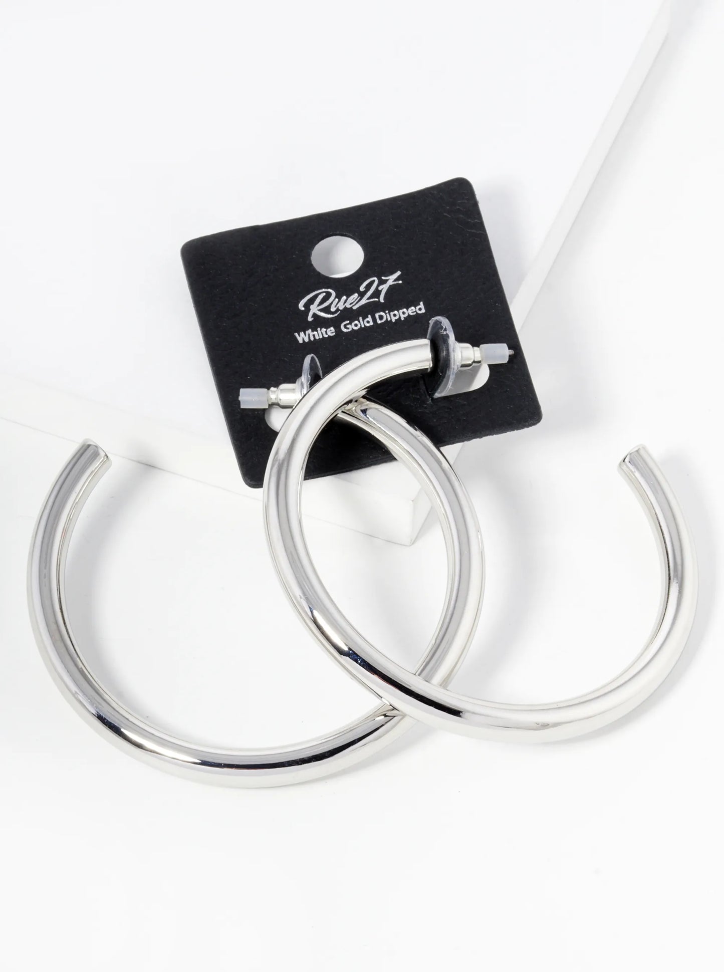 18K Gold Dipped 60mm Brass Hollow Hoop Earrings