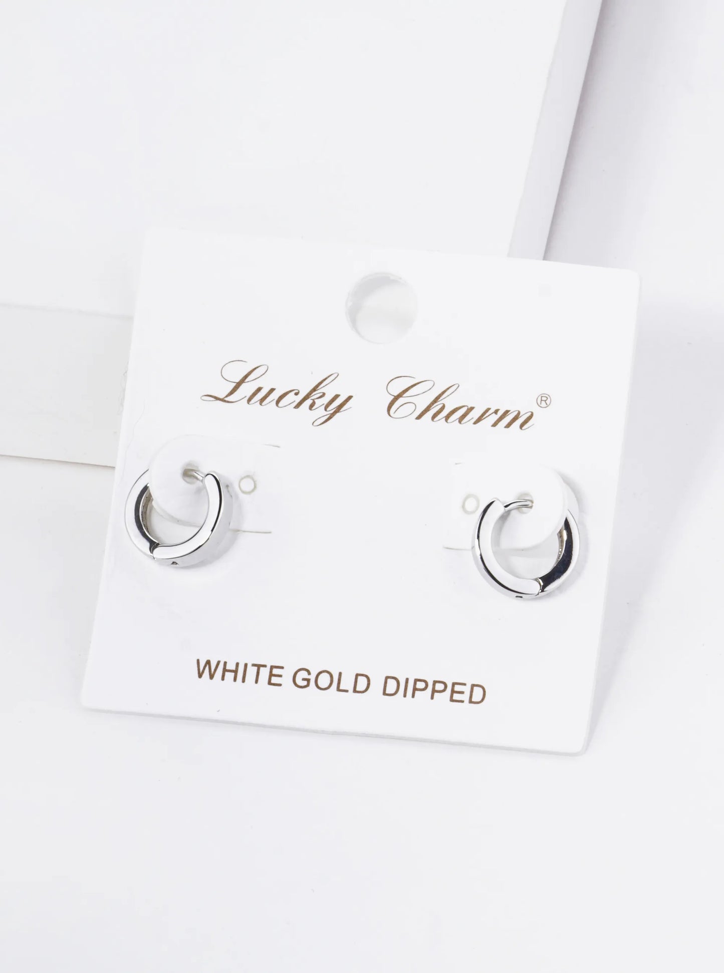 18K Gold Dipped 9mm Brass Huggie Hoop Earrings