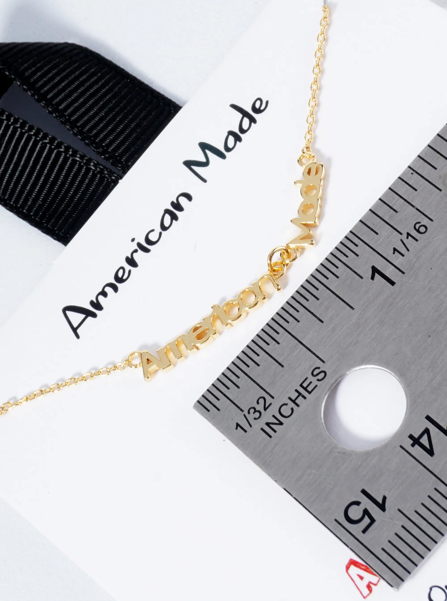 18K Gold Dipped American Made Pendant Necklace