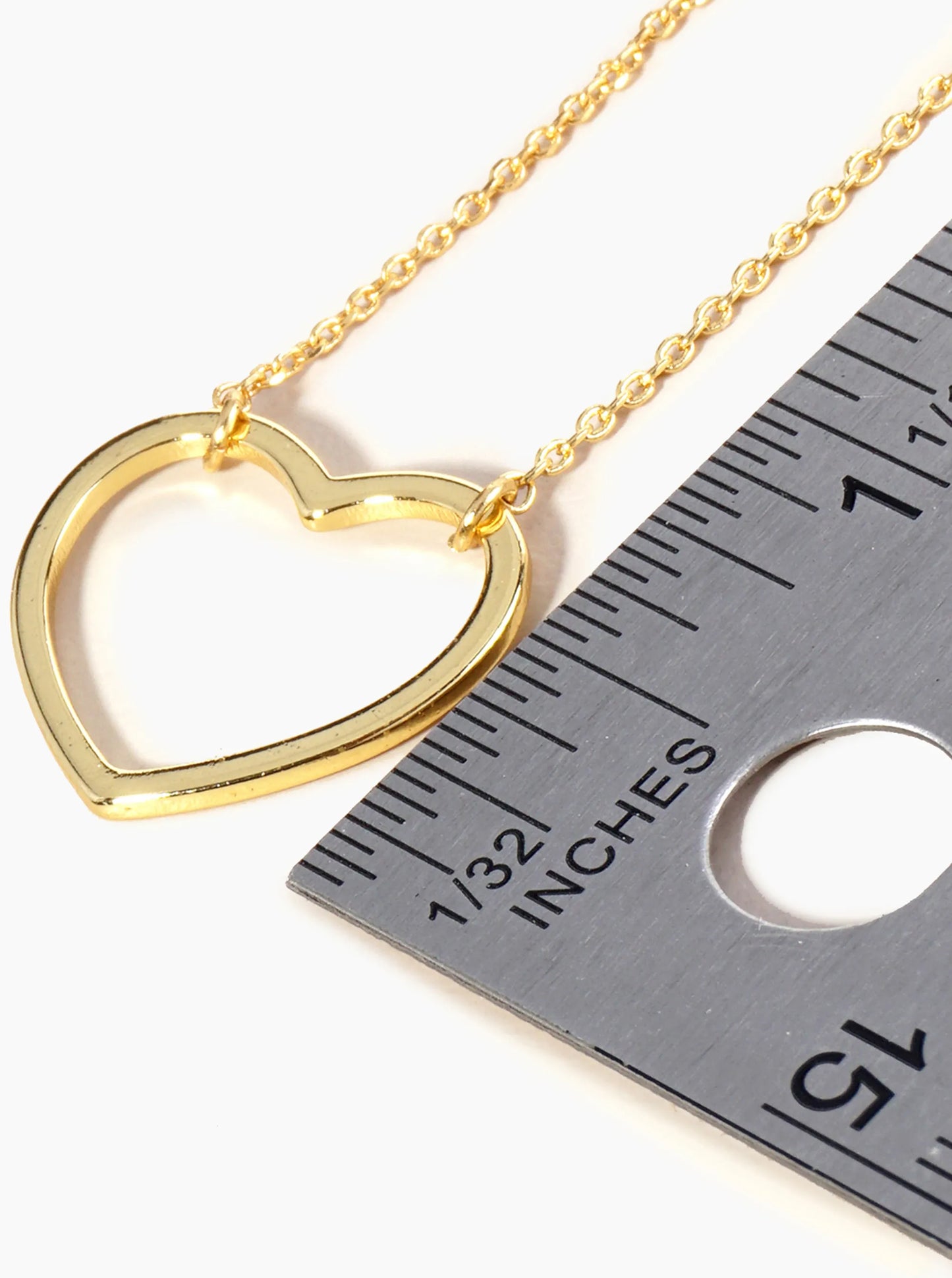 18K Gold Dipped Brass Heart Chain Anklet