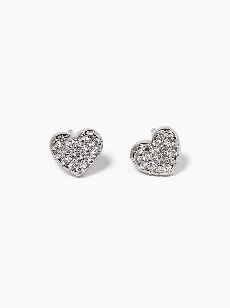 18K Gold Dipped CZ Pave Oval Pearl Post Stud Earrings
