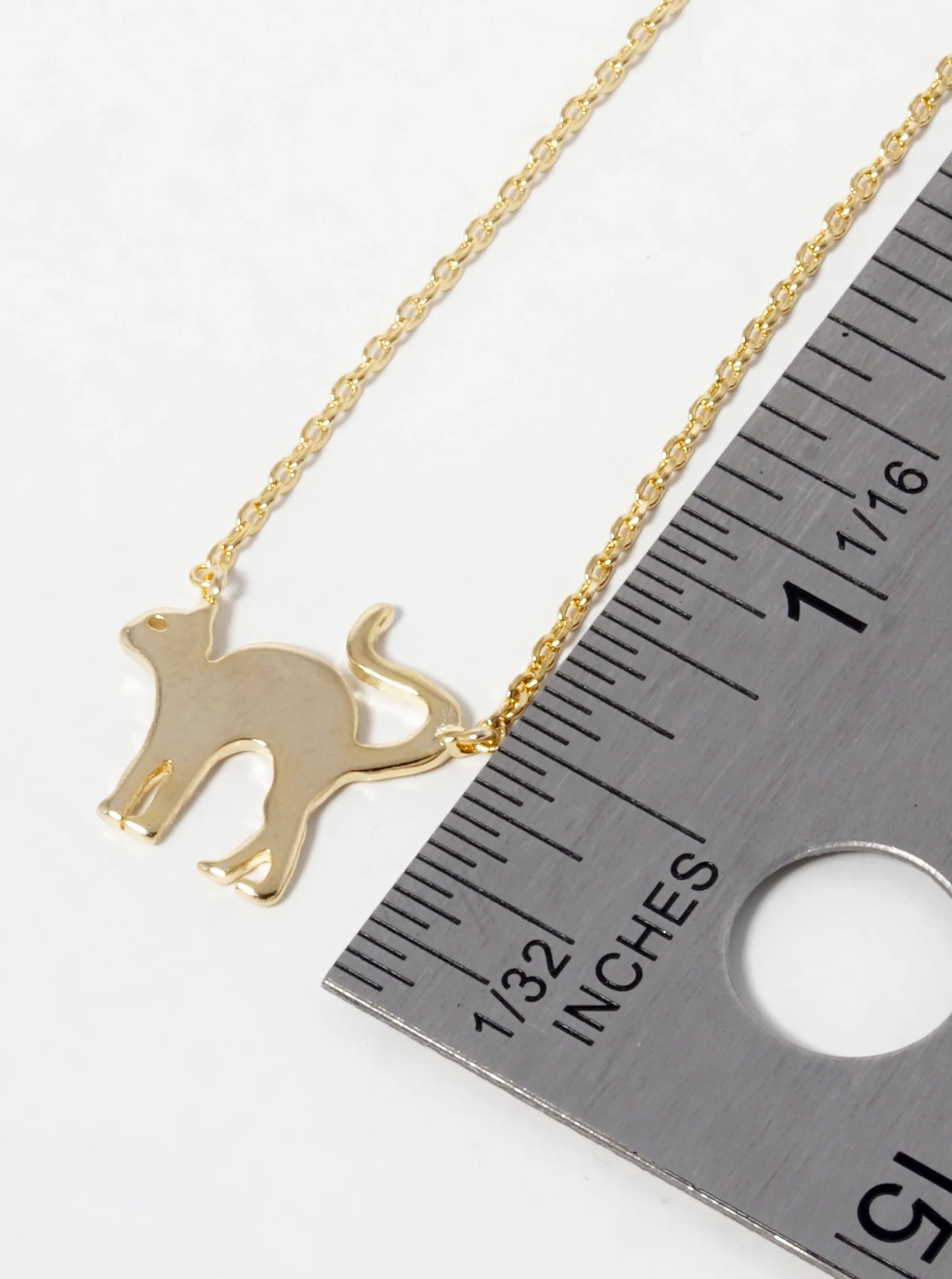 18K Gold Dipped Cat Pendant Necklace
