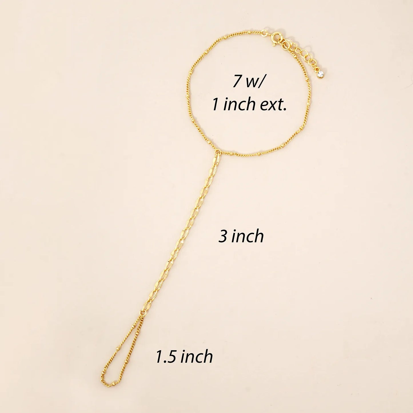 18K-Gold-Dipped Delicate Pressed-Texture 6mm Curb Satellite Brass Chain Hand-Chain Bracelet