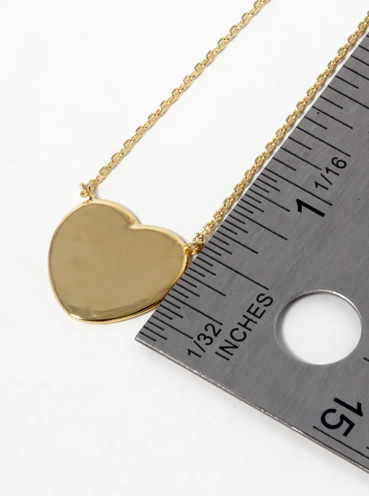 18K Gold Dipped Heart Pendant Necklace