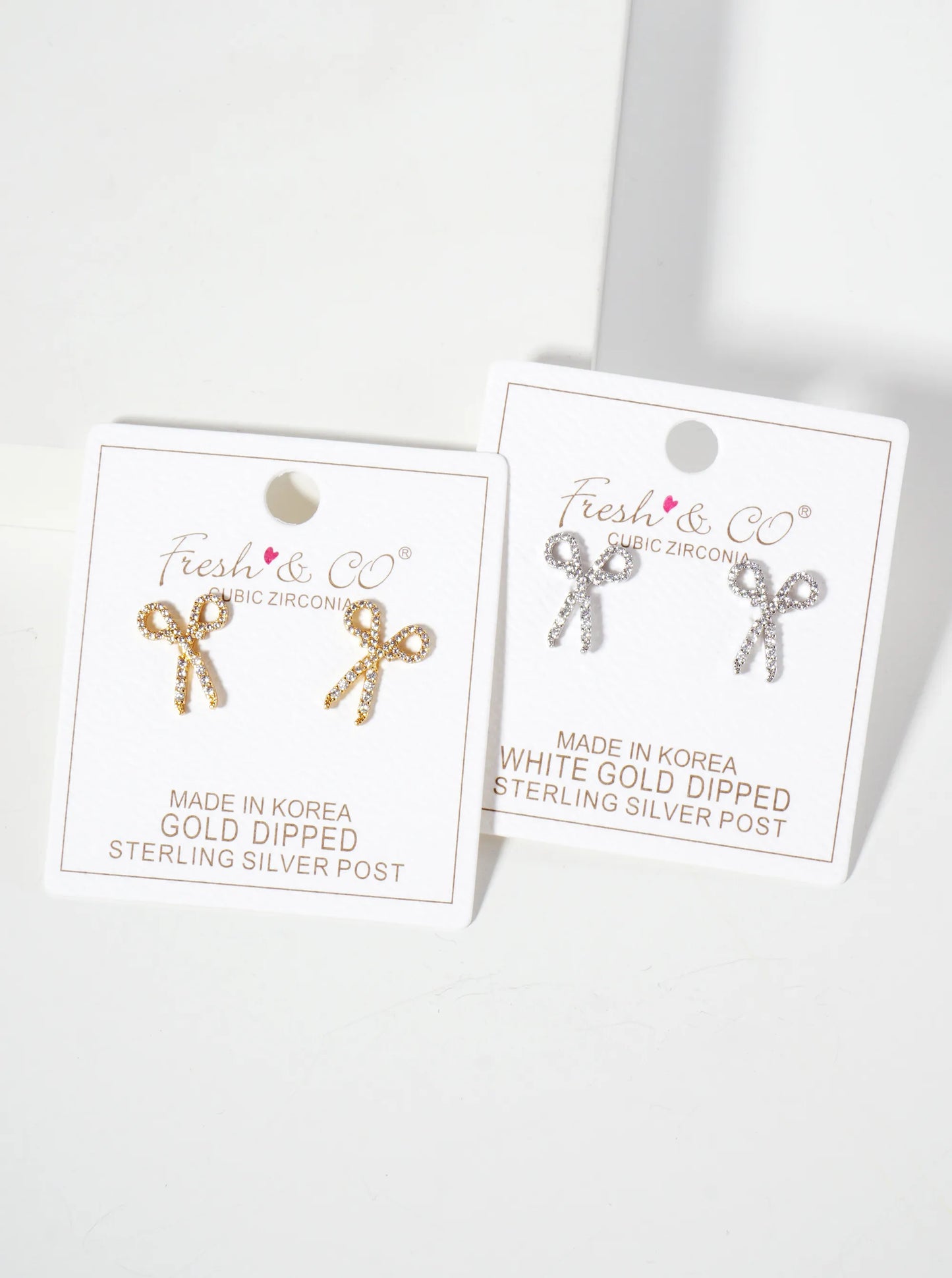 18K-Gold-Dipped Pave-Set Cubic-Zirconia Scissors Stud Earrings