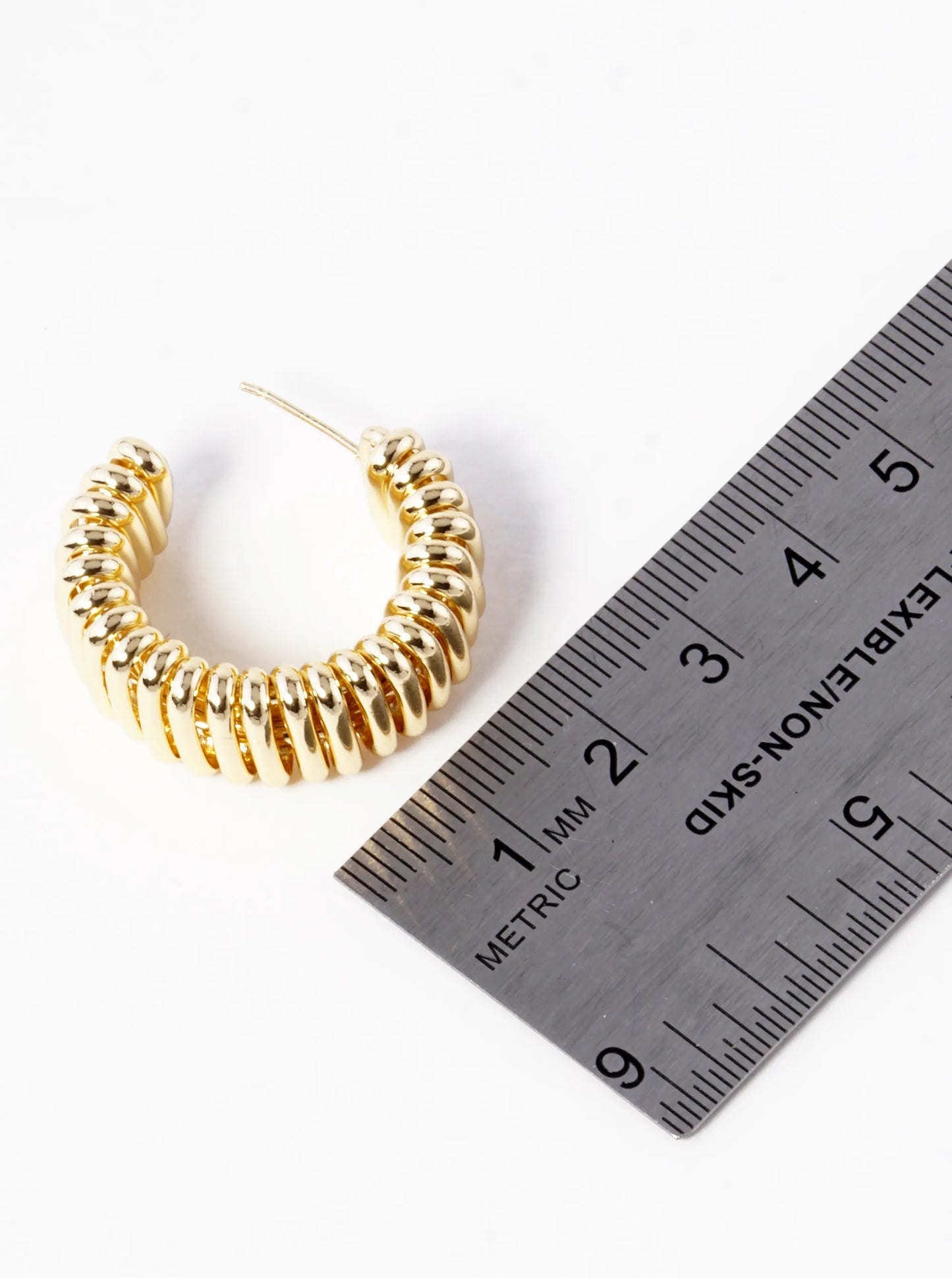 18k Gold Dipped 30mm Bold Hoop Earrings