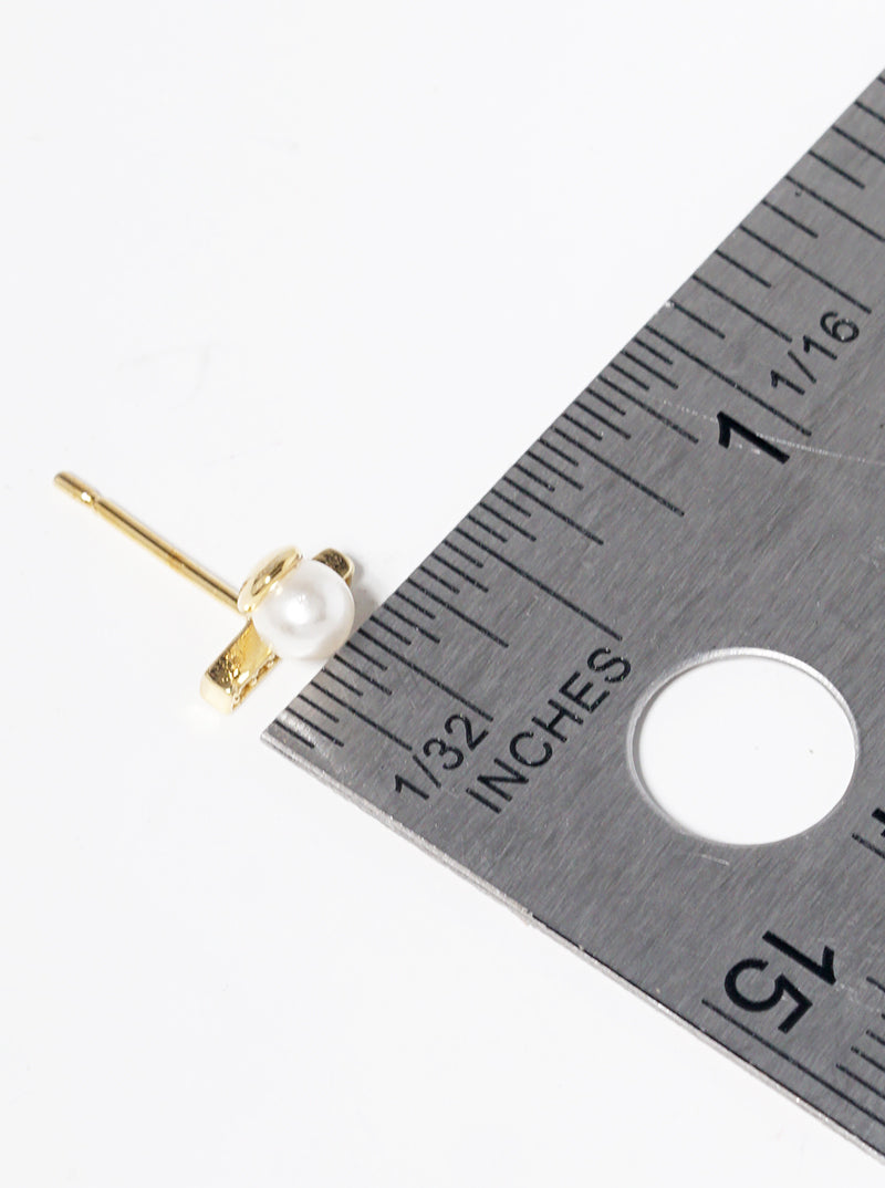 18K Gold Dipped CZ Pave Star Post Stud Earrings