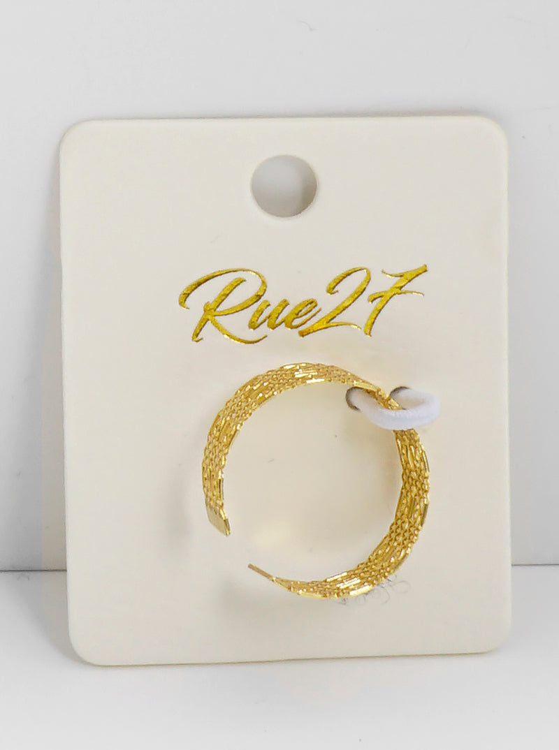 18k Gold Dipped Metal Filigree Delicate Adjustable Ring