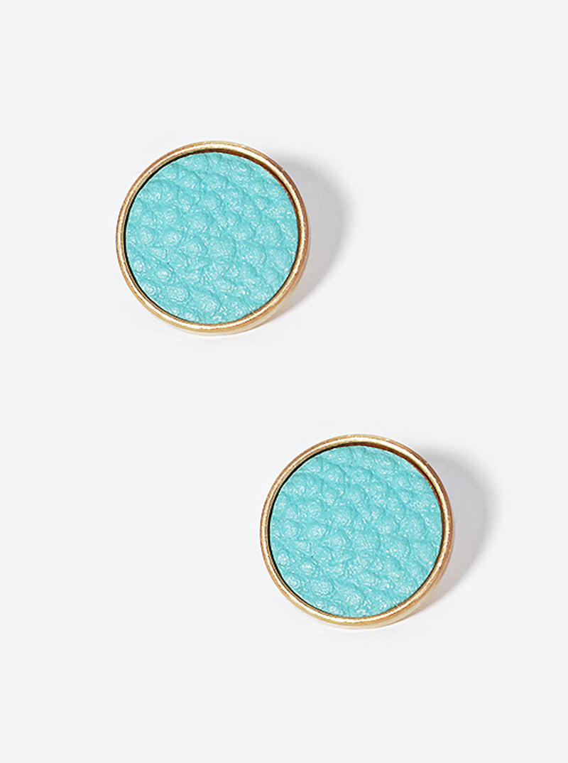 18mm Round Post Stud Earrings