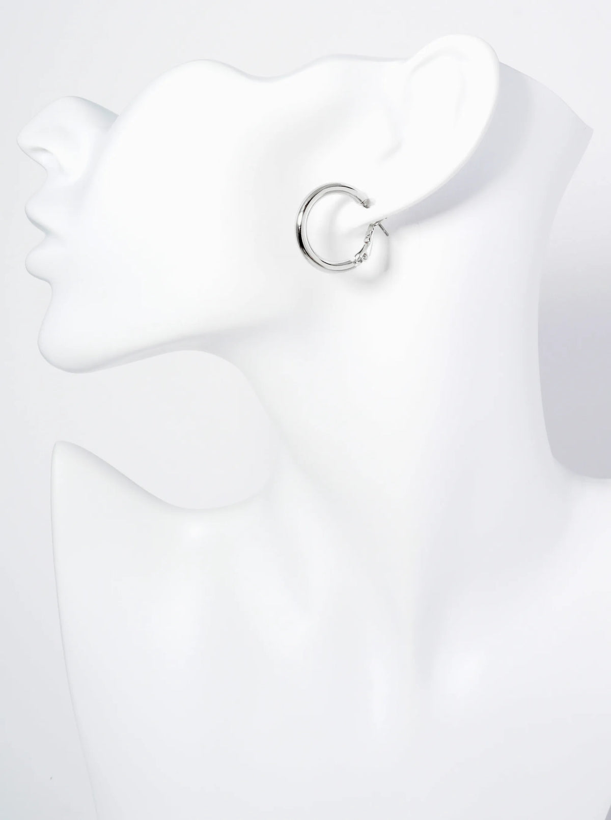 20mm 14K-Gold-Dipped Latch Back Hoop Earrings With 2 And A Half Mm Thickness