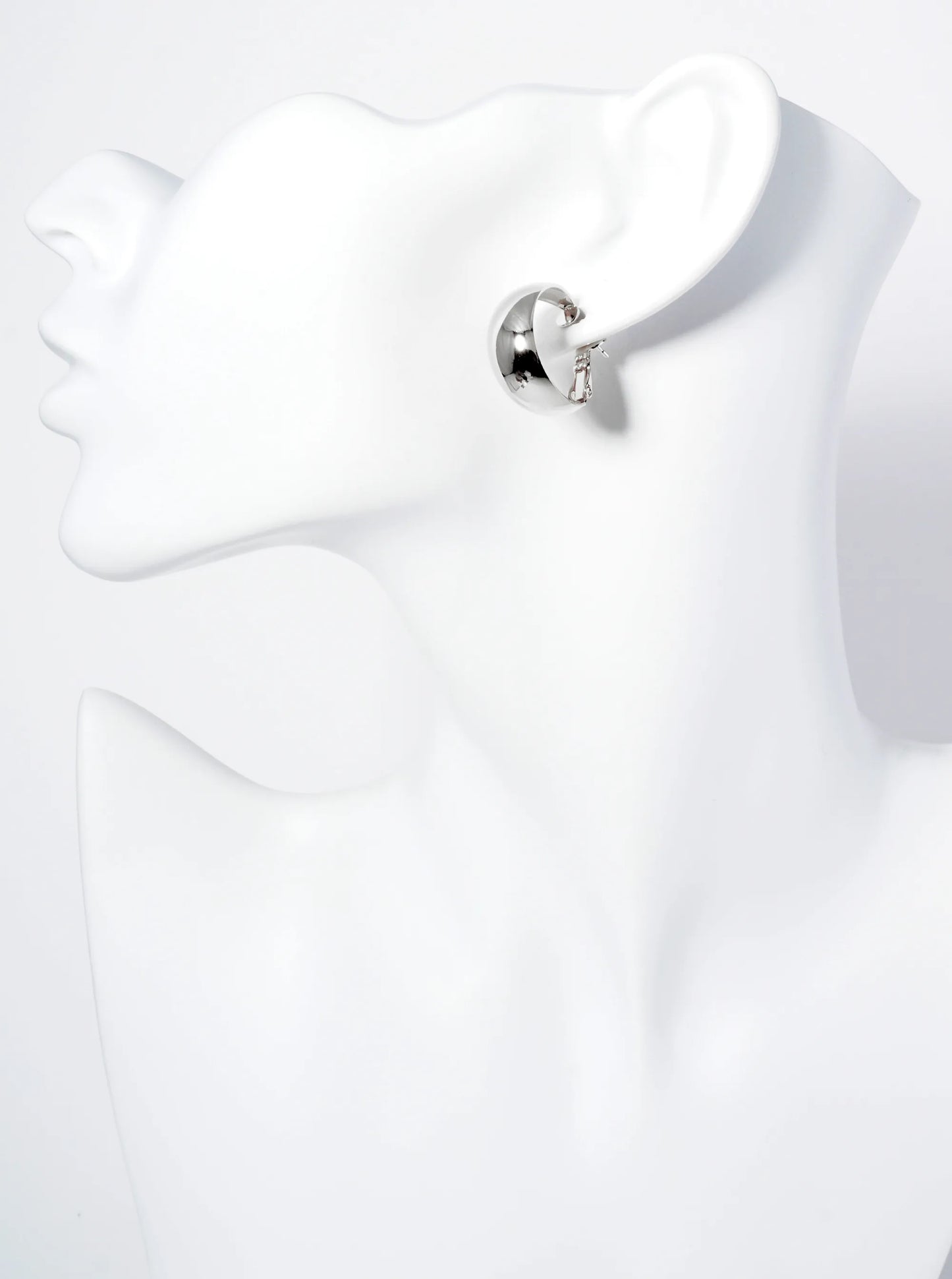 20mm Polished 14K-Gold-Dipped Tapered Latch Back Hoop Earrings