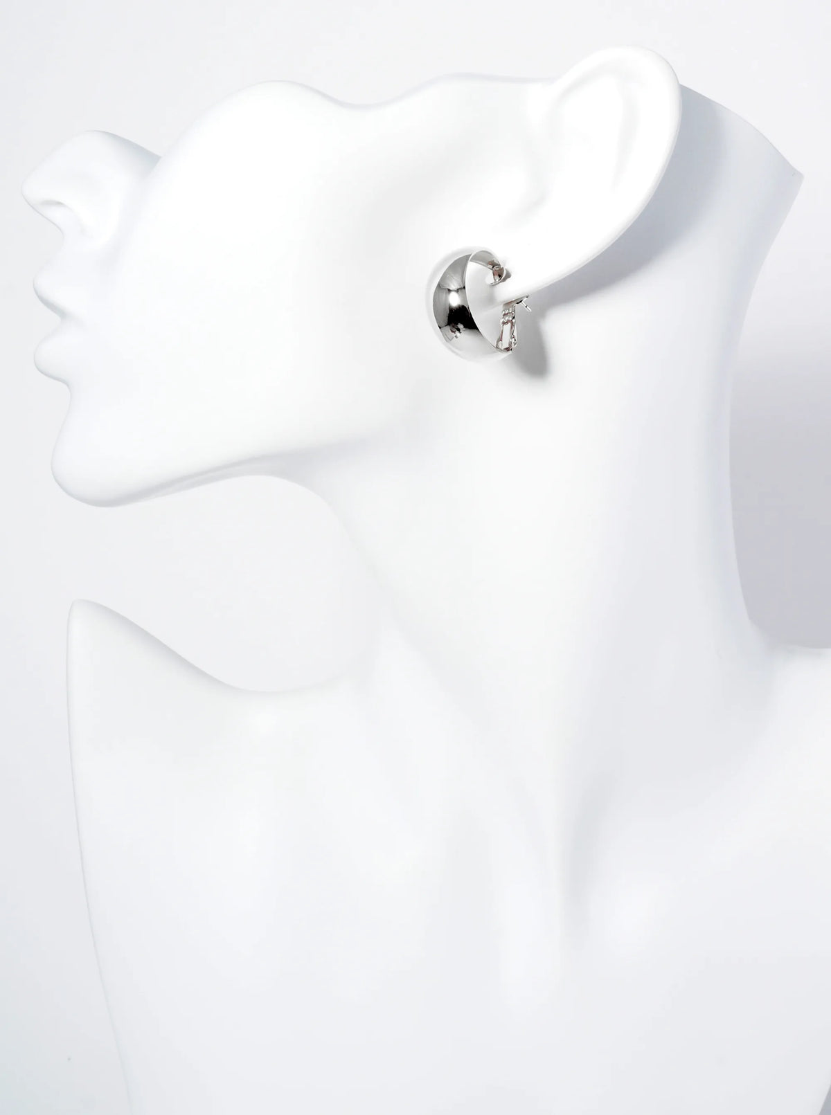 20mm Polished 14K-Gold-Dipped Tapered Latch Back Hoop Earrings