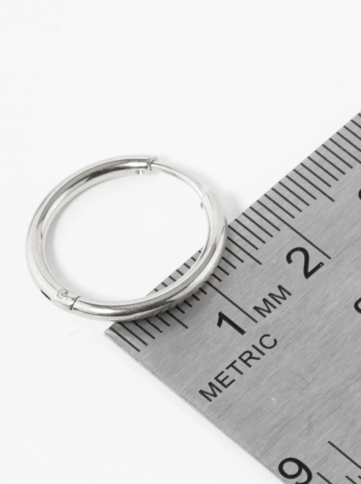 20mm Stainless Steel Huggie Hoop Earrings